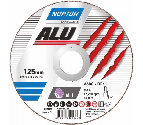 Norton Alu / Aluminium отрезные диски по алюминию