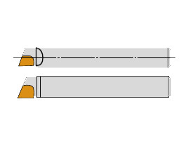 Резцы расточные державочные (Тип 2) упорные для прямого крепления